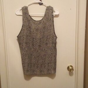 George Women's Animal Print Stretchy Sleeveless Blouse - Size 26W/28W